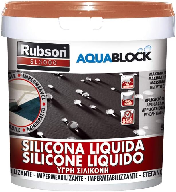 Rubson Aquablock SL3000 Silicona Líquida Teja